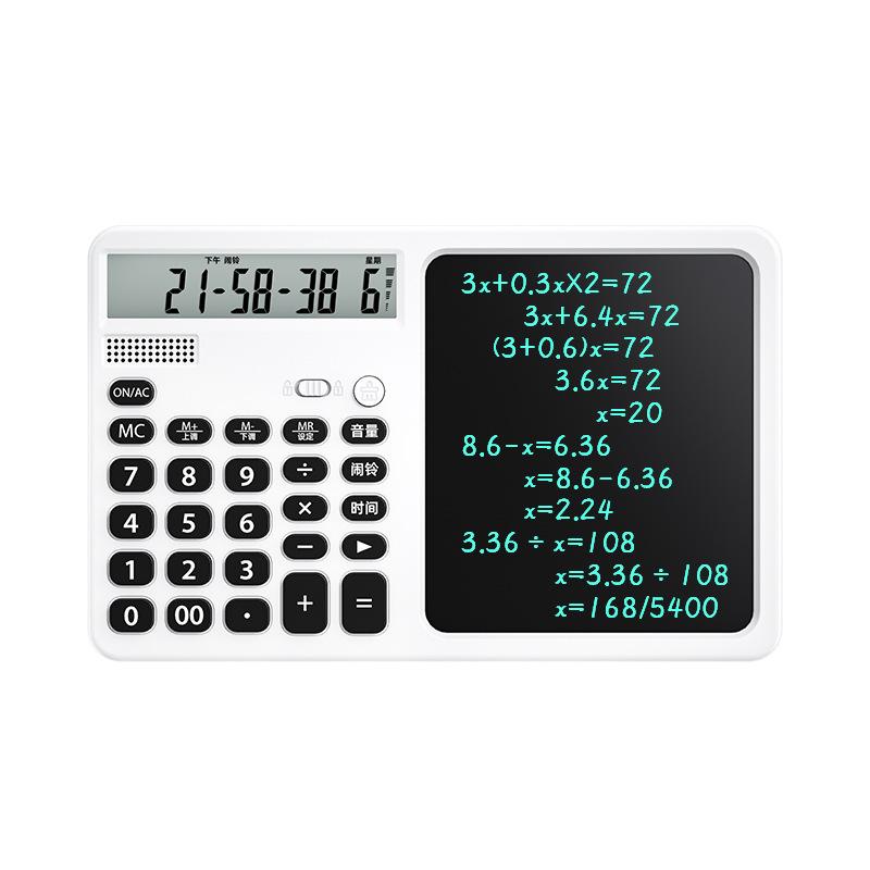 Rechargeable LCD Drawing Board & Scientific Calculator with Solar Power