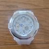 Used CASIO Baby-G BGA-225 White Ana-Digi Watch with Tide Graph Function