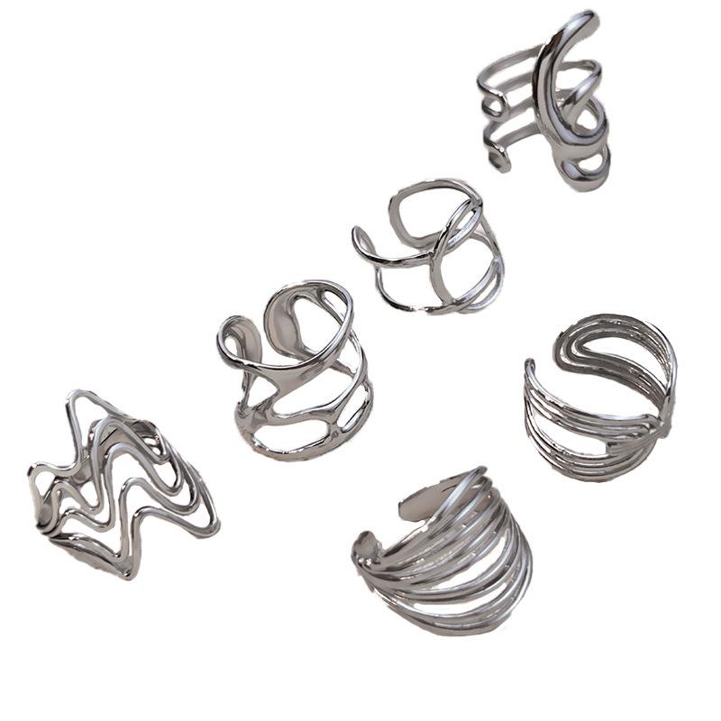 316L Stainless Steel Rings for Women Silver Color Never Fade Luxury Classic Rings Wedding Couple Rings Party Jewelry Accessories