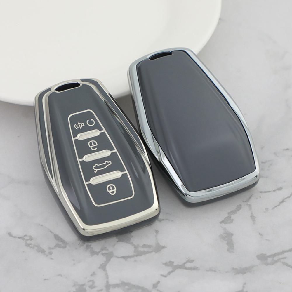 

Car Key Cover for Geely GL Emgrand S Xingyue L Binyue Binrui Xingrui Borui Boyue Yuanjing Silver Edge Key Case