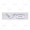 Car Styling 3D V8 ABS Adhesive Emblem Trunk Badge Fender Sticker Body for Defender 90 110 5.0T V8 Octa Black