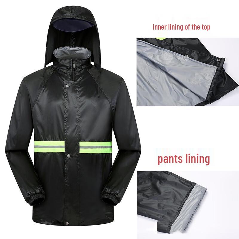 OEING Split Reflective Oxford Raincoat