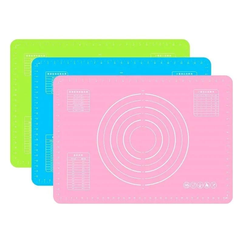 Non-Stick Thickening Rolling Dough Liner Pad, Pastry Cake Bakeware, Paste Flour Table Sheet, Silicone Kitchen Tools