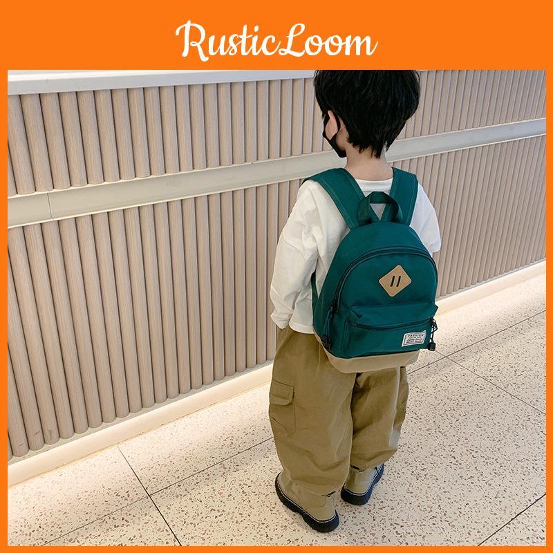 Backpack Unisex Canvas For Preschool Outings Schoolbag Fashion Lightweight Gift
