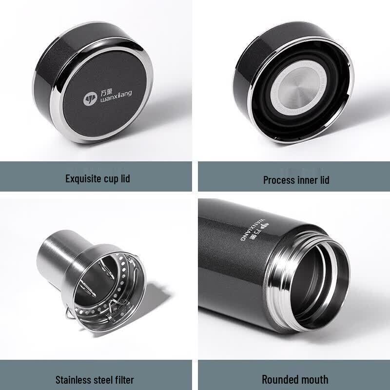 WANXIANG Large Capacity Portable Vacuum Stainless Steel Mug