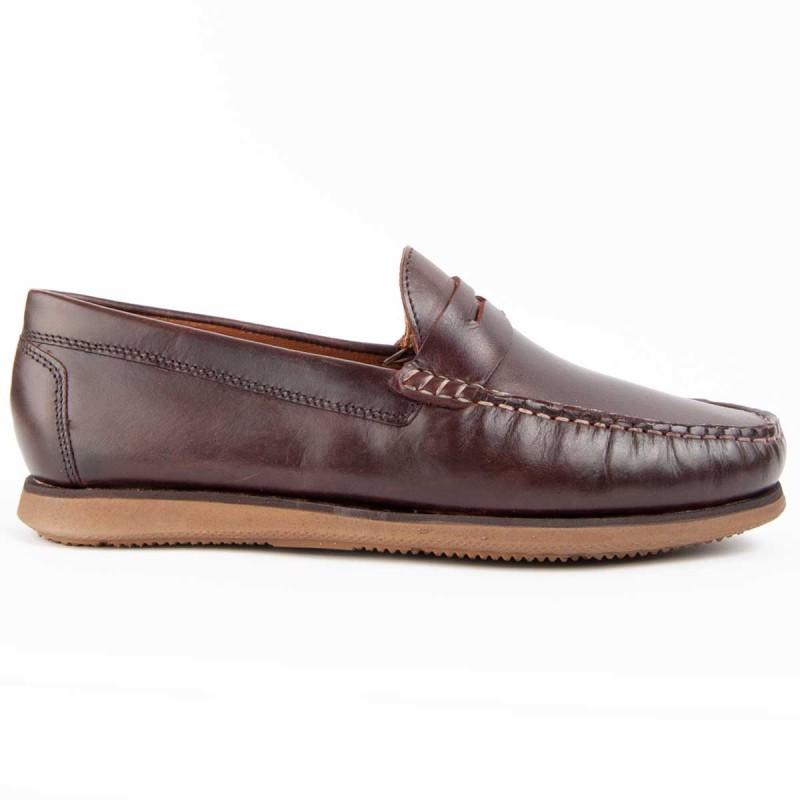 Mocasín De Piel Para Hombre. Purapiel Mocca7 102735