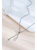 18K Gold-Plated Pearl Necklace with Adjustable Drawstring - Titanium Steel Clavicle Chain for Women