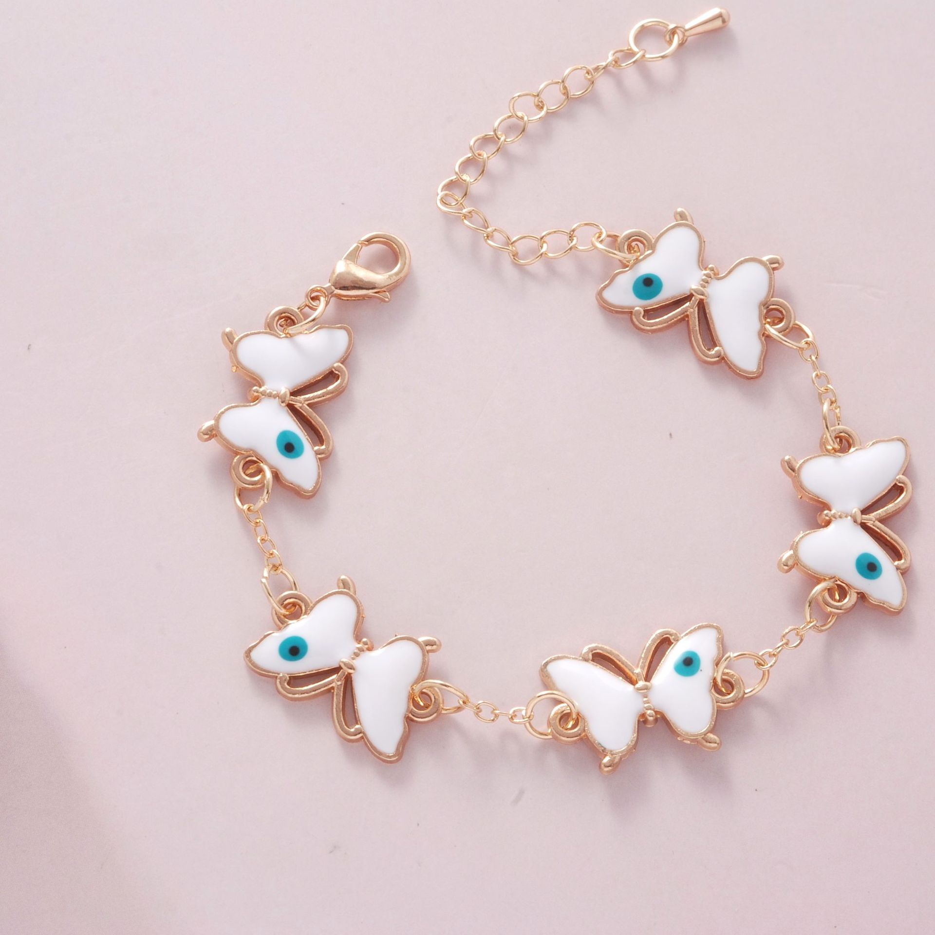 

Женский браслет-бабочка из титановой стали с капающим маслом one size