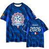 Maglia Fan Nazionale Francese Mbappe T-shirt Sportiva Unisex Manica Corta Asciugatura Rapida