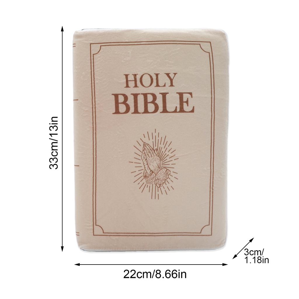 Bibles Plush Pillow Soft Skin Friendly Spread Faith Bibles Book Pillow for Home Decor