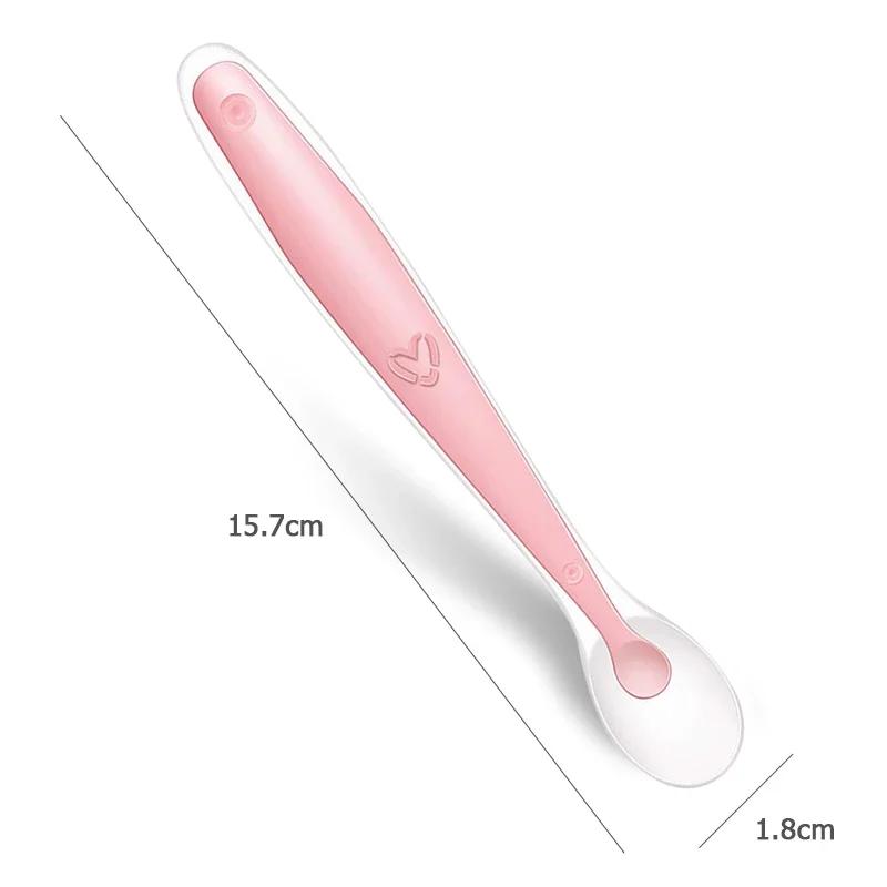 Baby Silicone Soft Spoon Gadgets Feedin Bebe Baby Items Baby Food Tiny Spoon