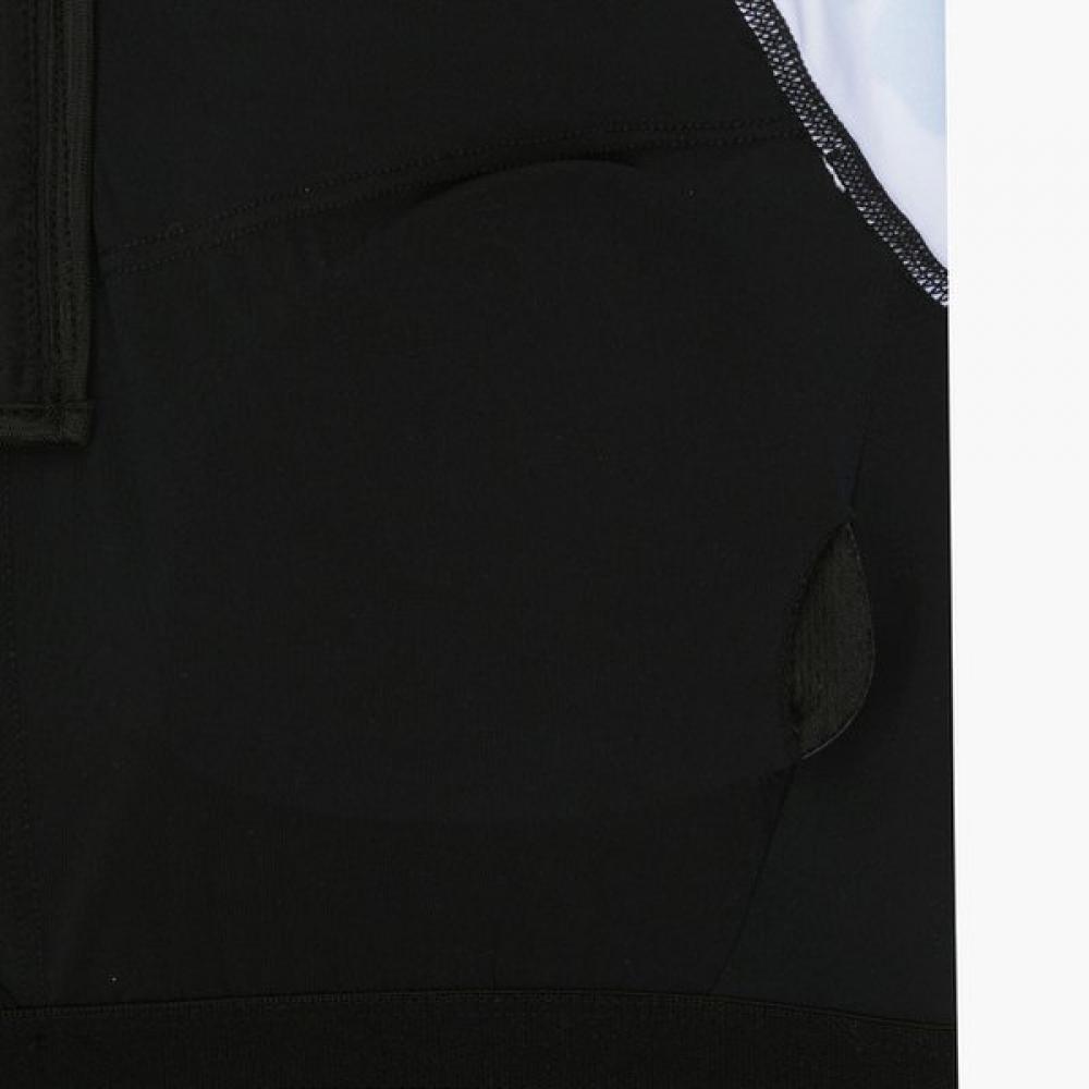 Le Coq Sportif Long sLeeve Half Zip Rash Guard Black Qp222srl51