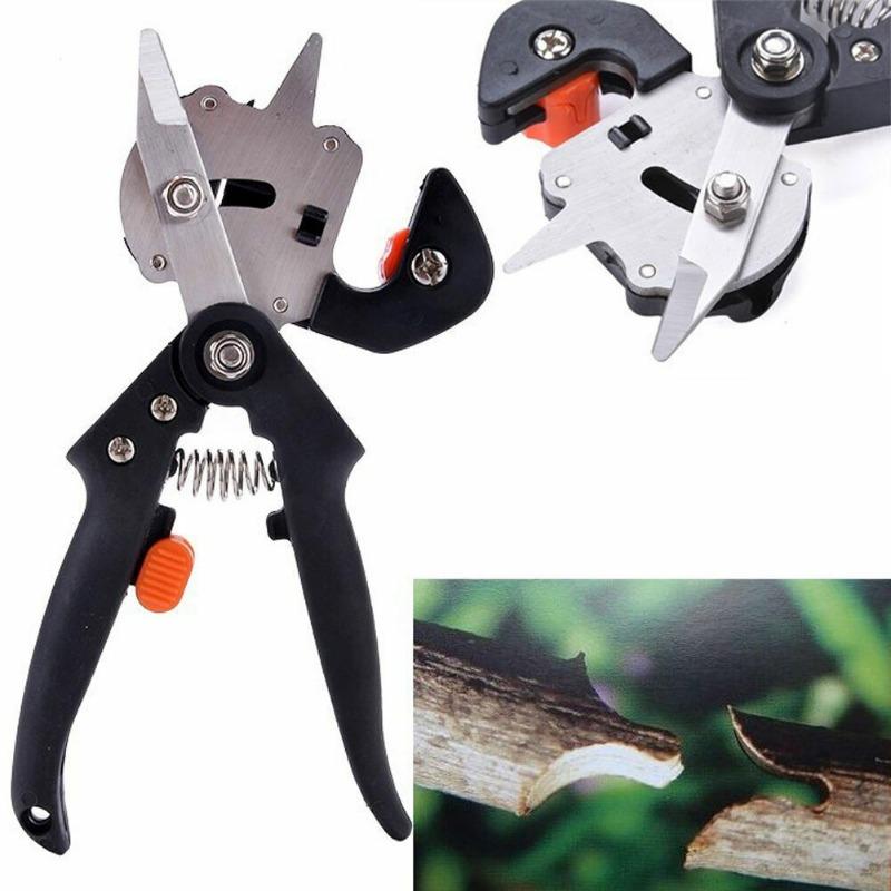New Pro Pruning Shears Garden Grafting Tool Set Fruit Tree Scissor Cutter + 2 Blade Garden Tools Parts