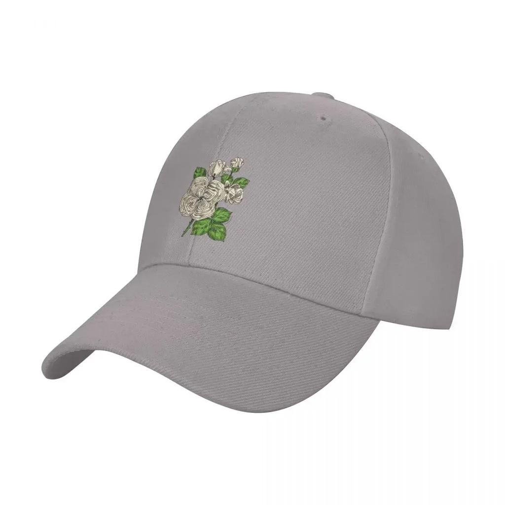 Cream Quartered Rose Bloom Full 26-40 Petals In 3+ Rows Baseball Cap Fashion Beach custom caps Hip Hop Hats Man Women's