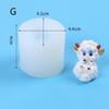 Cute Sheep Silicone Candle Mold With Bow Sitting Sheep Cute Design Diy Suitable Handmade Crafts Candles Plaster Soap Home Decor