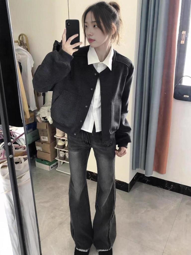 Retro High Street Women's Loose Baseball Jacket - Autumn 2025 Trend