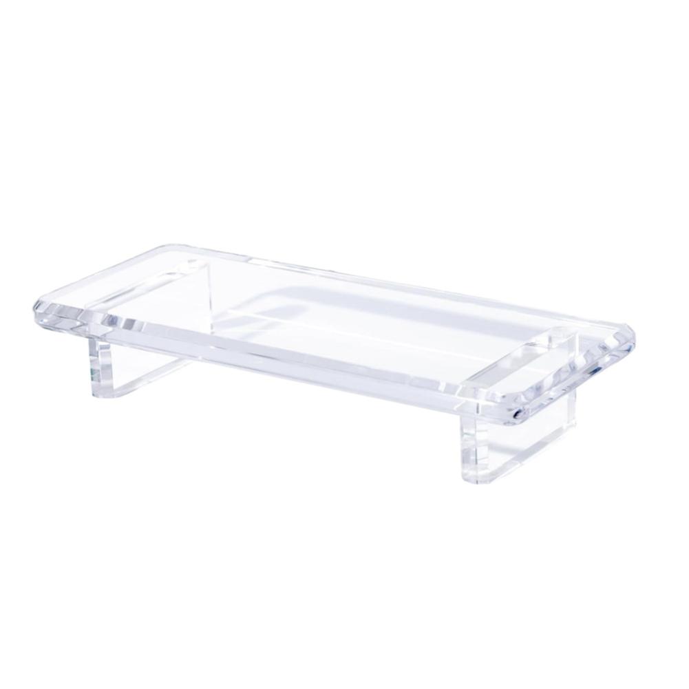 Compact Design Acrylic Bathroom Tray Decorative Tray Hand-Sanded Corners Multi-Functional Use For Kitchen Organization