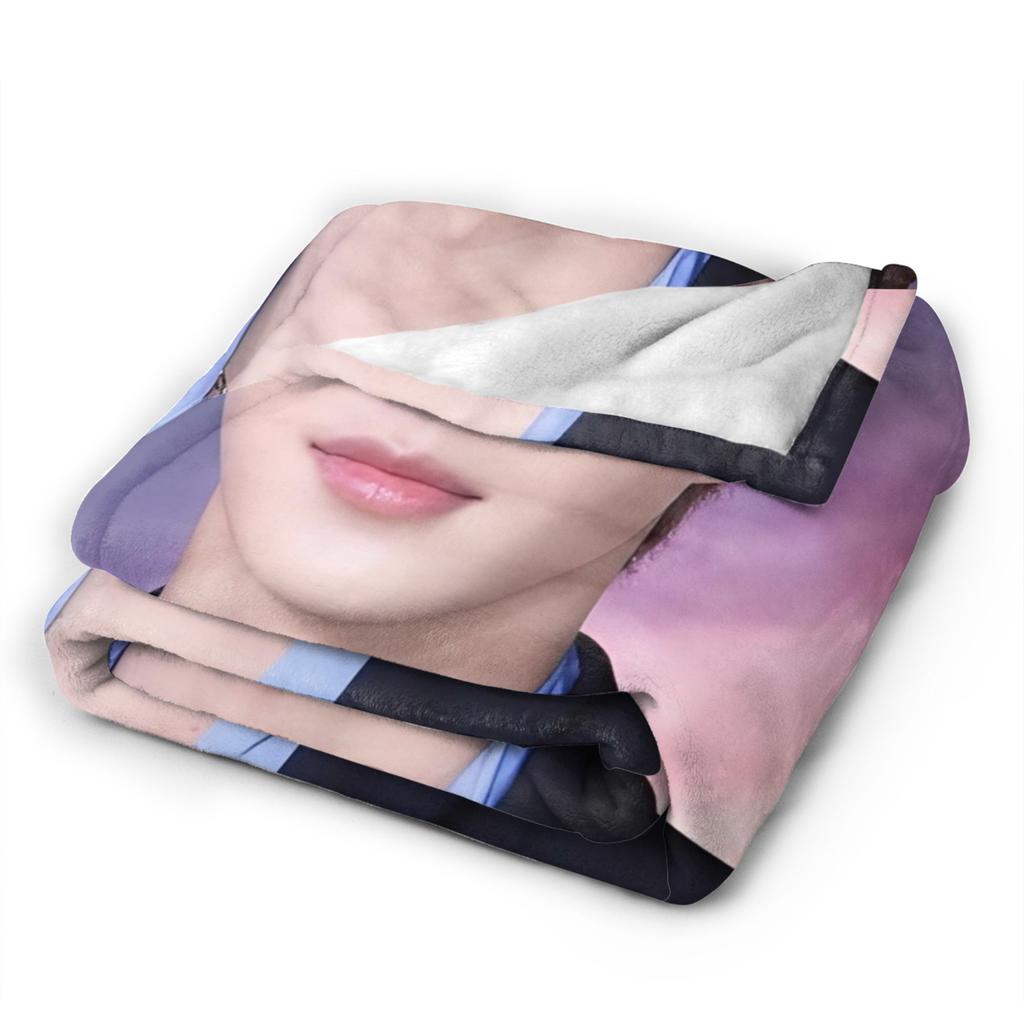 Song Kang Korejský Pop Deku Pikniková Flanelové Ložní Přikrývky Na Pohovku Židli Teplý Design Kvalitní Přehoz Dárek
