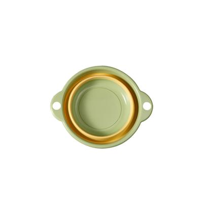 Collapsible Wash Basin Foldable Design Portable Durable PP TPR Material Glossy Surface Wear