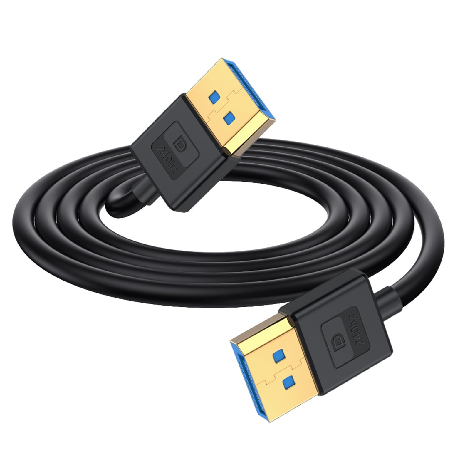 

Duttek DisplayPort Силиконовый DisplayPort 8K DP Папа к Папе Поддерживает для HD Игр и Телевизоров 1.4 Кабель, 1.8м, Кабель, Кабель, 8K/60Гц, 4K/240Гц,