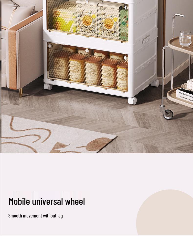Extra Large No-Installation Plastic Storage Box for Clothes, Toys & Snacks