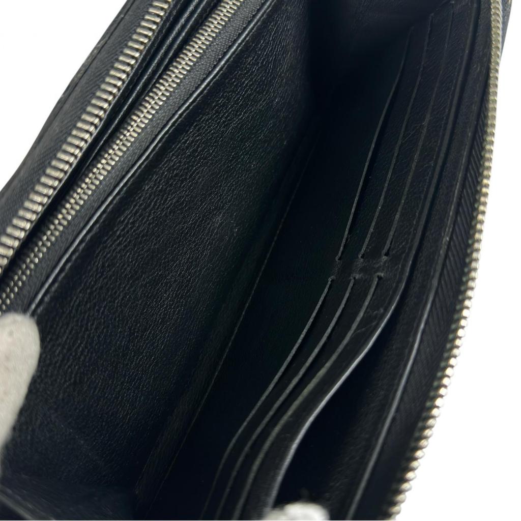 LOUIS VUITTON Mahina Zippy Wallet M61867 Purse black Women used