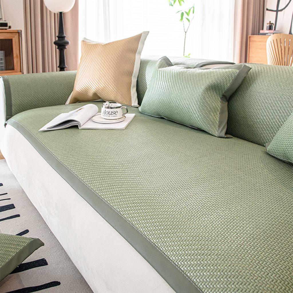 Polštář na pohovku Léto Léto Letní podložka Ratanová podložka Polštář Protiskluzový Odolný proti skvrnám Jednoduchý Potah na pohovku Univerzální potah Vysoce kvalitní pocit