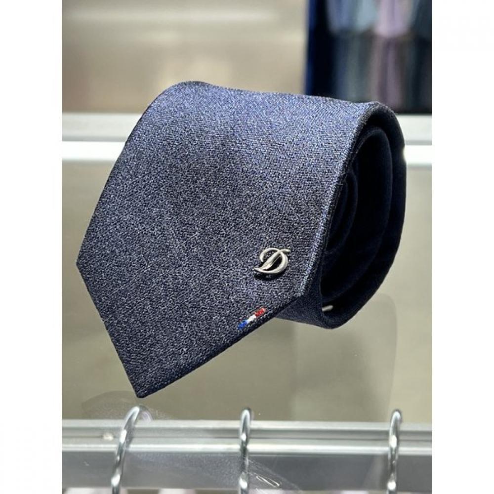 

S.t. Dupont Slim Tie With Bottom Three Color Embroidery Te4fm61ka013tny Single option