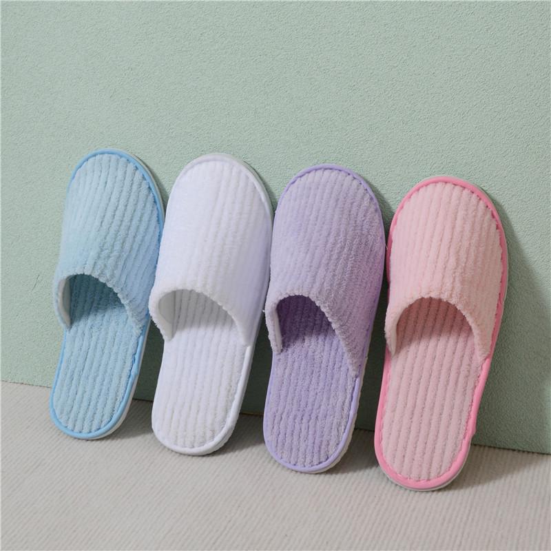 Non-Woven Thickened Disposable Slippers for Hotels, Homestays, Travel, and Hospitality