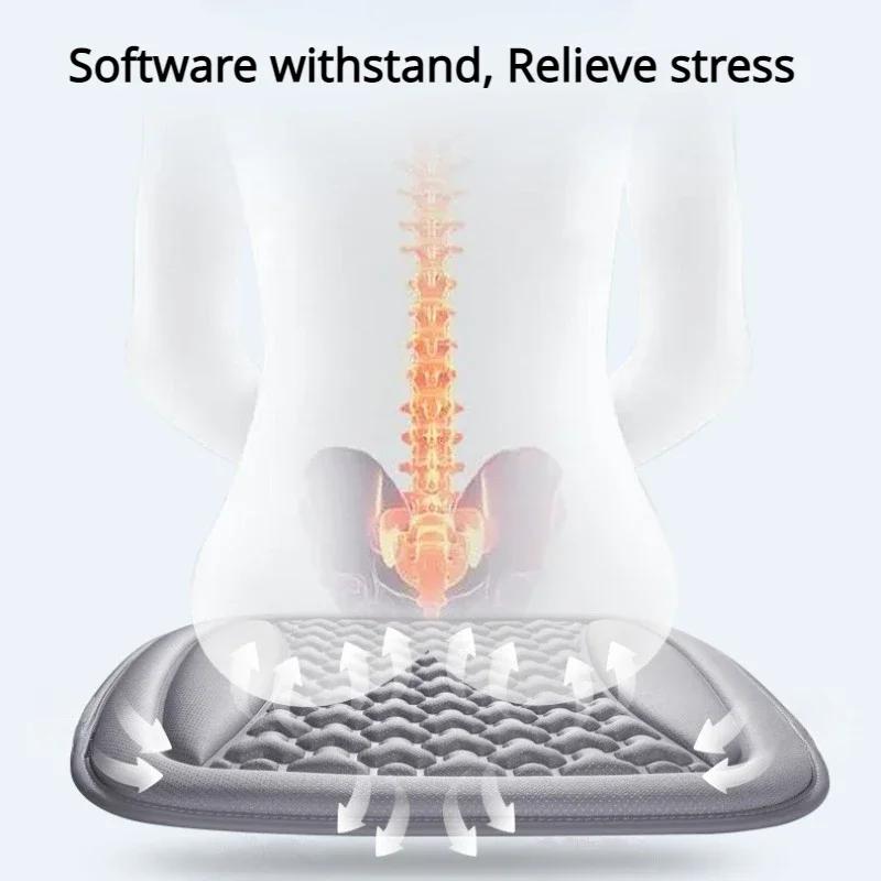 Atmungsaktiver 3D-Autositzbezug, schweißfestes Sommer-Autositzkissen, konvexes Design zur Wärmeableitung, universelle Auto-Sitzmatte