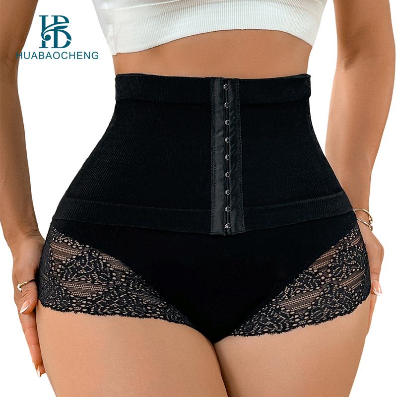 Lace Firm Control Panties Seamless Shapewear Private Label Women s Sexy Jersey Breathable Eco-Friendly Hip Enhancer Ho S чёрный