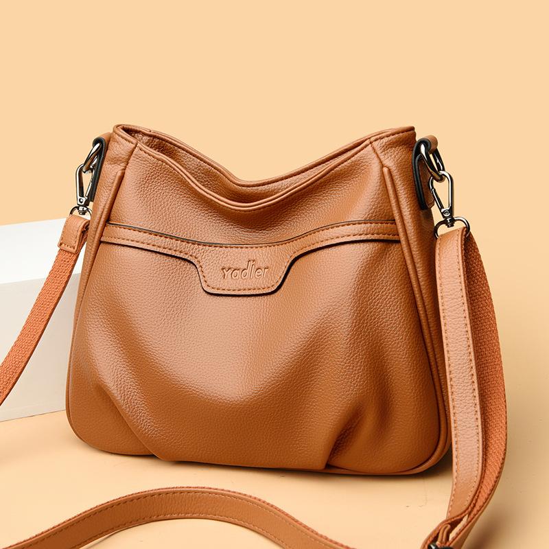 Dámská taška Tote s koženou texturou Dámská taška Podpažní taška Niche designová taška Kontrastní barva Lem