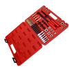 48 Piece Thread Chaser Set Metric and SAE Sizes 22 Taps 24 Dies 2 Thread Files Universal Rethreading Tool Kit