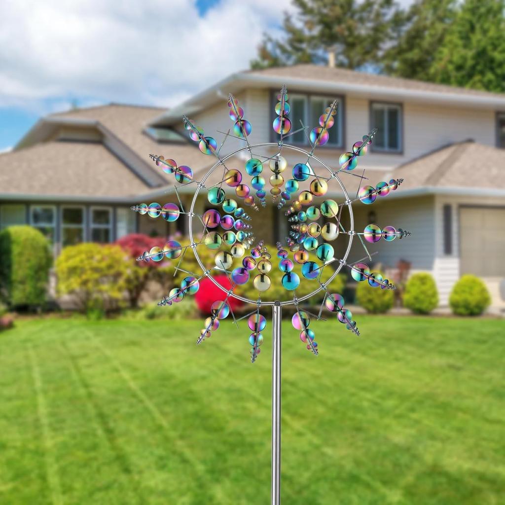 Einzigartige und magische Windmühle, kinetische Windskulpturen & Spinner, 3D-Windspinner, bezaubernder Windspinner für Hof und Garten, Windfänger