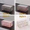 Large Capacity 72 Grids Jewelry Box Dustproof Jewelry Organizer  Dressing Table