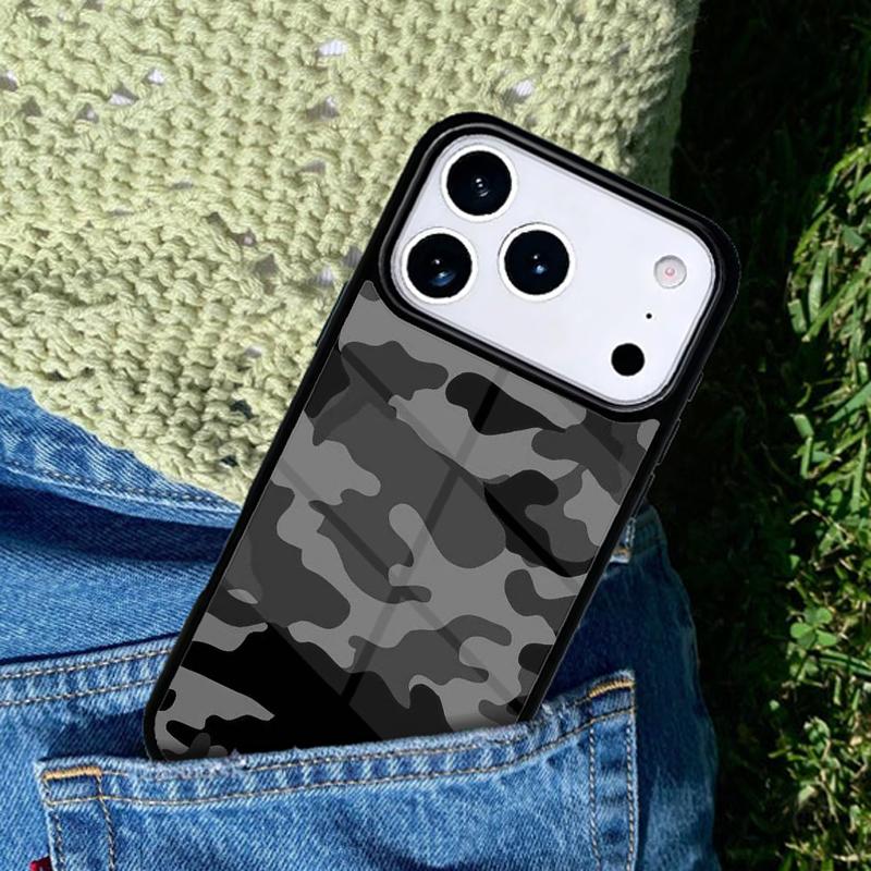 Night Dark Camo Military Camouflage mobile phone case Compatible with IPhone 17 16 15 14 13 12 11Pro Max 17 Air cover