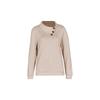2025 Autumn Women's Solid Color Irregular Lapel Hoodie - European & American Style