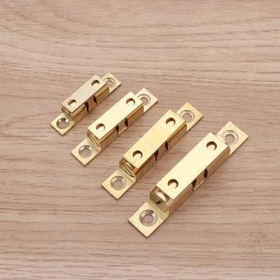 1 Stück Doppelfeder Stahlkugel Kugelrast Messing Kupfer 40/50/60/70mm Türpuffer Dämpfer Puffer Schrank Spannriegel