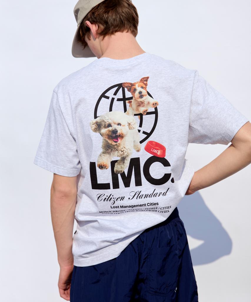 LMC Flying Puppy Tee Light Heather Gray
