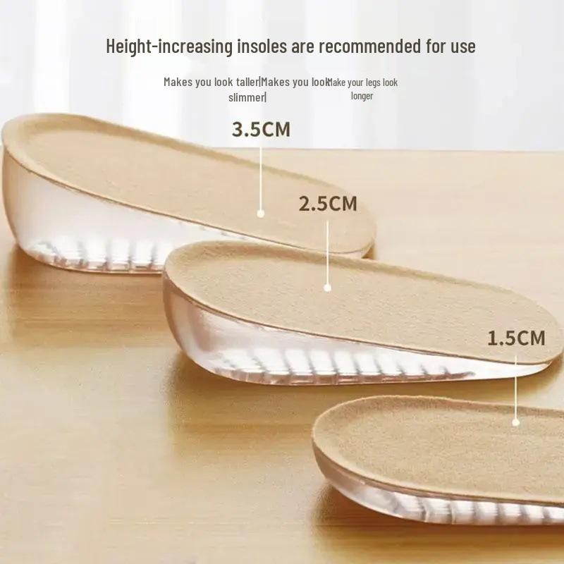 Silicone Height Boost Insoles for Men & Women – Comfortable, Invisible Lift