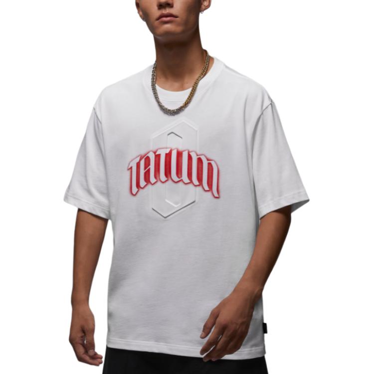 

Jordan Tatum Cotton Round Neck Sports Short Sleeve T-Shirt Men Tops IH0601-100 S