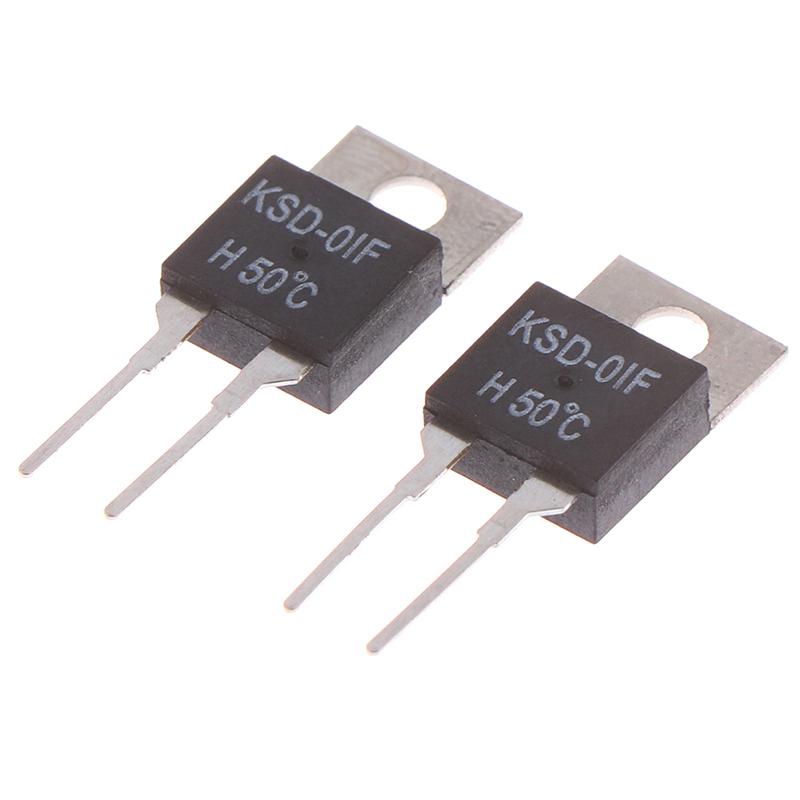 2 JUC-31F/KSD01F Temperature Control Switches Normally Open Heat Temperature Sensor Thermostat 50 Degrees
