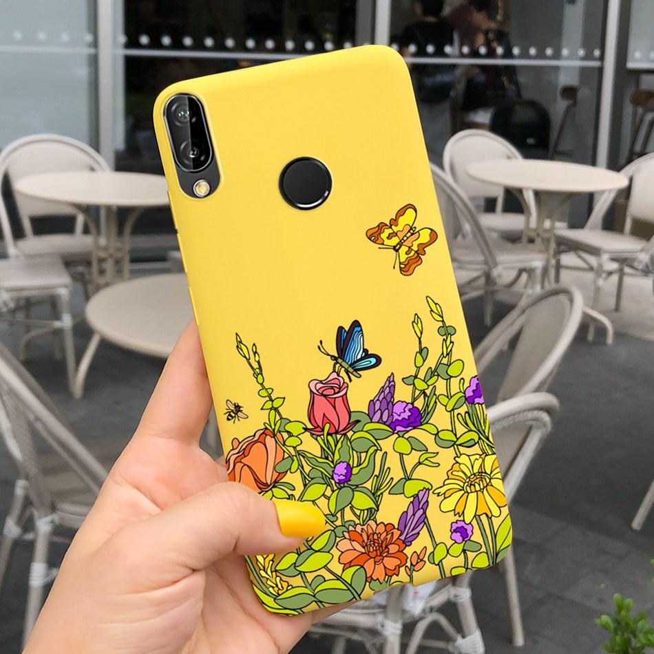 For Huawei P20 Lite Case Nova 3e ANE-LX1 ANE-LX2 Cute Cartoon Candy Color Silicone Phone Cases For Huawei P20lite Soft TPU Cover