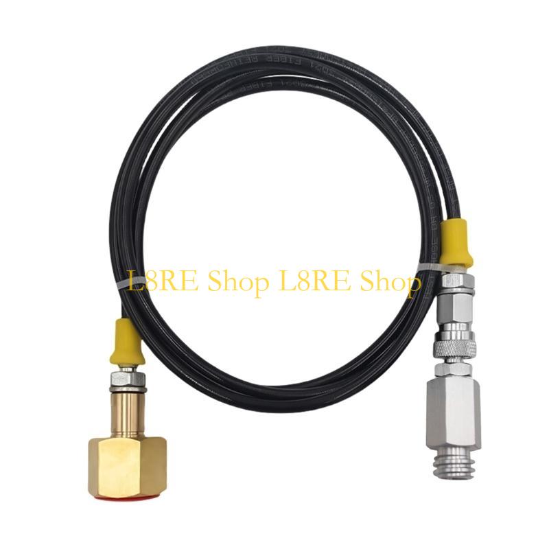 L8RE CGA320 to TR21-4 Sodas Maker CO2 Tanks Cylinder Direct Adapter W21.8-14 High Pressure Hose Sodas Maker Direct Connector