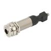 2.5mm Input 1 4in Output End Pin Jack Guitar Pickup Sound Hole Metal Adapter Replacement