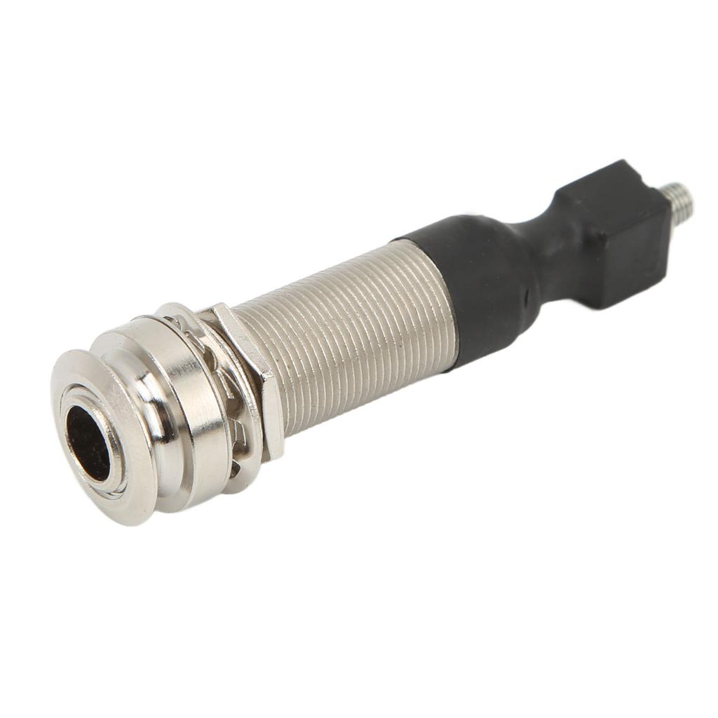 2.5mm Input 1 4in Output End Pin Jack Guitar Pickup Sound Hole Metal Adapter Replacement