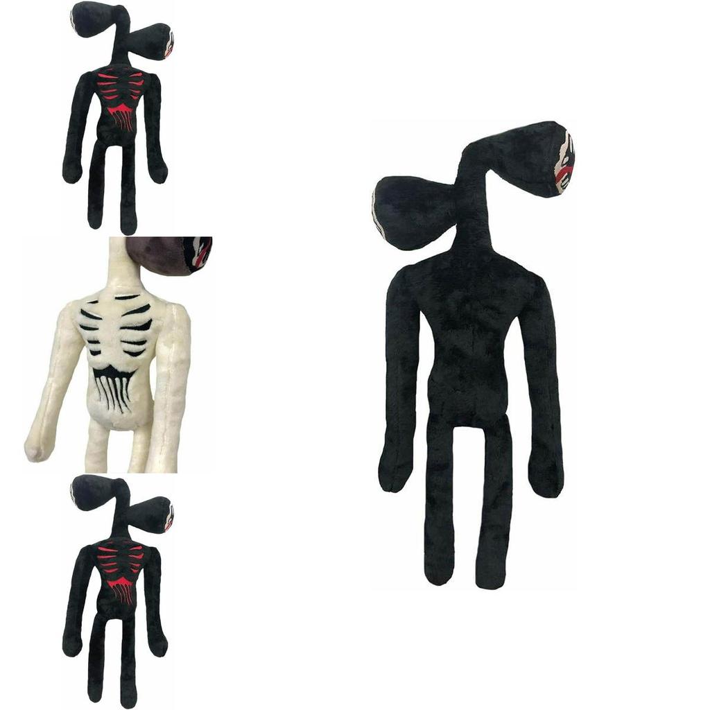 15.7 Inch Siren Head Plush Toy Soft Black And White Horror Stuffed Doll For Kids