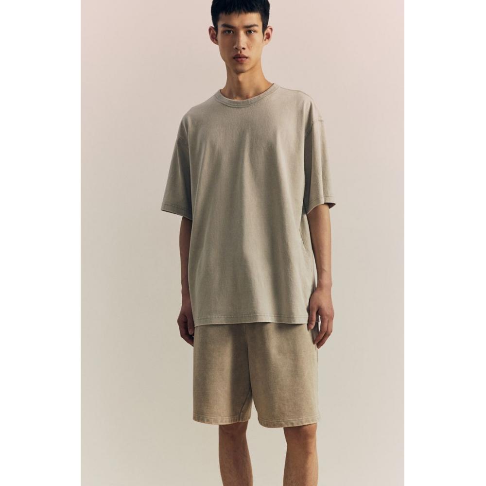 H M Loose Fit Sweat sHorts ligHt Sage Green