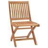 VidaXL Folding Garden Chairs 4 Pcs Solid Teak Wood 3072804