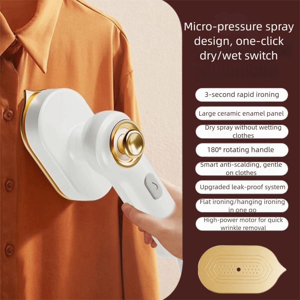 

Safety Handheld Ironing Machine Rotation Steam Ironing Machine Handheld Steamer Iron Home Use білий